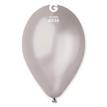 Латексный Воздушный Шар 10’’ (25см) Silver Металлик