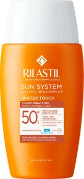 Флюид солнцезащитный увлажняющий для лица на водной основе с SPF 50 Rilastil Sun System 50 мл (8050444858042)