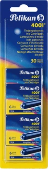 Чорнильні картриджі Pelikan 4001 Royal Blue TP/6 0.8 мл 30 шт (330845) (4012700330840)