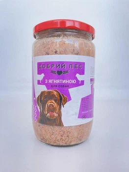 Консервований корм Добрий Пес 660 г, Ягня 6 шт