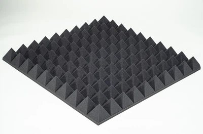 Акустический поролон Ecosound пирамида 120 100х100 см Черный графит