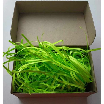 Паперовий наповнювач, зелений, 100 г. Упаковочка # 3126