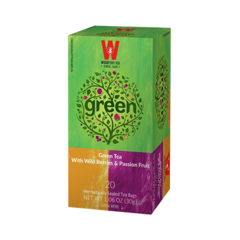 Чай зелений з лісовими ягодами та маракуєю WISSOTZKY Wildberry & Passion Fruit Green Tea , 20 шт. песах
