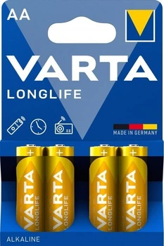Батарейка Varta Longlife AA BLI 4 Alkaline