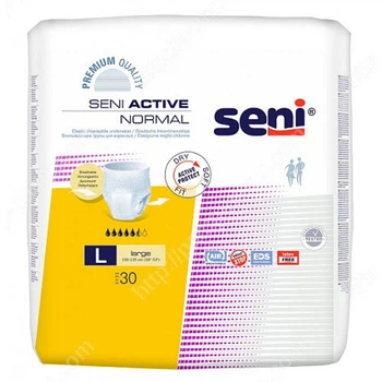 Подгузники трусики для взрослых Seni Active Normal Large 100-135 см 30 шт