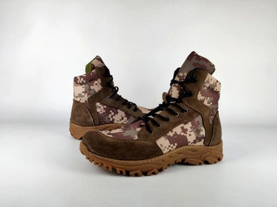 Берці тактичні черевики літні TVL 40 р темно-коричневий піксельний камуфляж (40-000105)