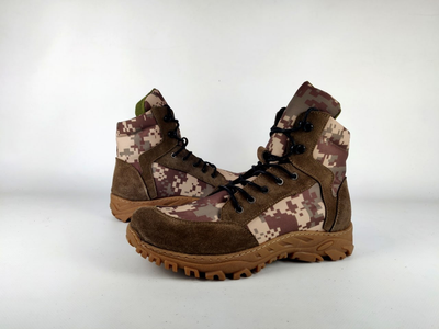 Берцы тактические ботинки летние TVL 42 р коричневый пиксельный камуфляж (42-000105)