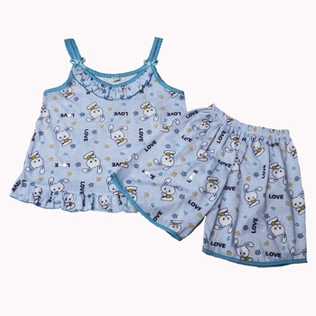 Піжама для дівчинки Hawk Kids 88006 134 см Блакитний