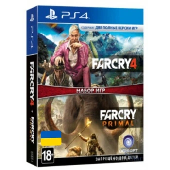 Игра Far Cry Primal + Far Cry 4 для PS4 (2in1, Blu-ray диск, Russian version)