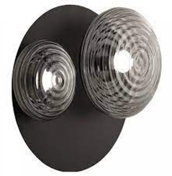 Бра Ondaluce TONDO Ø50 P22, E14 1*40W + E27 1*60W, fumè