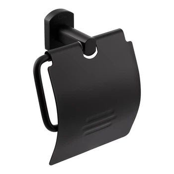 Тримач для туалетного паперу чорний матовий QT Liberty BLM 1151