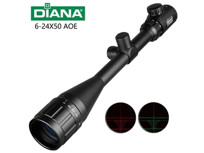 Прицел оптический Diana 6-24x50 AOE с подсветкой
