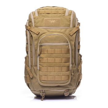 Рюкзак тактический военный с карманом для автомата YAKEDA 55L Койот KYC048