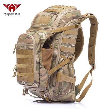 Рюкзак тактичний військовий з кишенею для автомата YAKEDA 55L Multicam KYF048