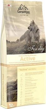 Сухий корм для дорослих активних собак від 1 року Carpathian Pet Food Active з куркою та скумбрією