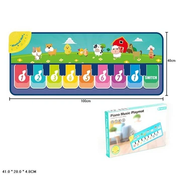 Музыкальный коврик ToyCloud Пианино, звуки животных 118-6/7