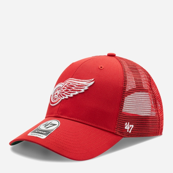 Кепка чоловіча 47Brand Detroit Red Wings Red Branson H-BRANS05CTP-RDD One Size Червоний/Зелений (194602375113)