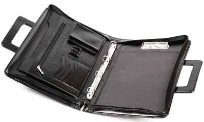 Папка-портфель JPB AK-13 искусственная кожа A4 38х26х4 см Черныйая