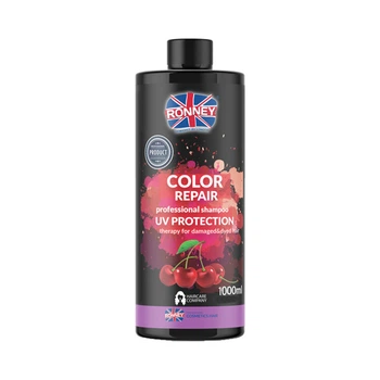 Шампунь защита цвета для окрашенных волос RONNEY COLOR REPAIR CHERRY с UV фильтром 1000 мл ( 5060589155893 )
