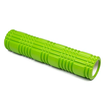 Массажный валик WLS Grid Roller 60 см (цилиндр) салатовый для триггерных точек (trigger point) МФР массажер для спины, ног, рук, шеи (WLGR60GR)