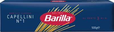 Упаковка макарон Barilla Capellini №1 тонкие спагетти 500 г х 4 шт (8076800195079_8076800195019_5004)