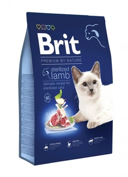 Сухий корм Brit Premium by Nature Cat Sterilized Lamb для стерилізованих котів з ягнятком та індичкою 8 кг (171871)