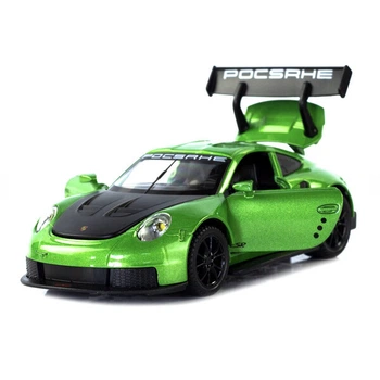 Машинка іграшкова Porsche 911 RSR моделька дитяча металева колекційна 15 см Зелений (6014767)