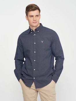 Сорочка GANT Micro Cirkle Print 3011630 Classic Blue M