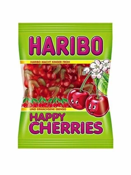 желейные конфеты без глазури HARIBO Happy Cherries 100г