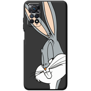 Чехол BoxFace Xiaomi Redmi Note 11 Pro Lucky Rabbit Черный силикон (44185-bk81-44083)