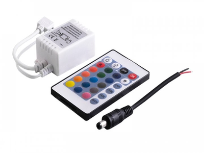 Контролер для RGB стрічки ОЕМ 6А IR інфрачервоний 24 кнопки DC 12-24V (06715)