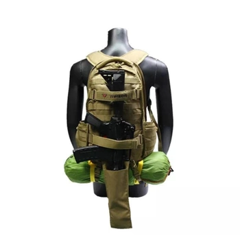 Рюкзак тактичний військовий з кишенею для автомата YAKEDA 40L Койот KFC087