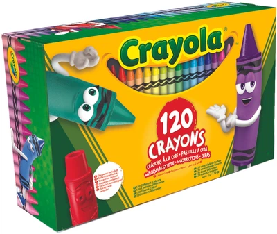 Набір воскової крейди Crayola Crayons зі стругачкою 120 шт (52-6920)