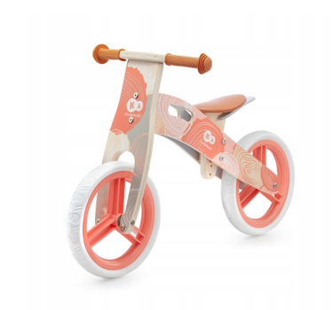 Біговел Kinderkraft Runner Nature Coral (VE-22340) дерев'яний
