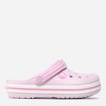 Детские кроксы-сабо для девочки Crocs Crocband Kids Clog 207006-6GD 33-34 (J24) Светло-розовые (191448740150)