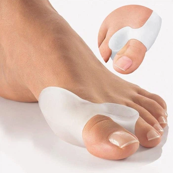 Силіконовий коректор з перегородкою великого пальця Valgus Pro White