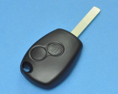Корпус ключа на 2 кнопки Qcont для Renault Kangoo, Master, Logan, Sandero, Lodgy, Duster, Modus Рено двокнопковий під пряме лезо VA2 авто запчастина (3104)