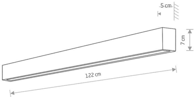 Настінний світильник Nowodvorski NW-7566 Straight wall led