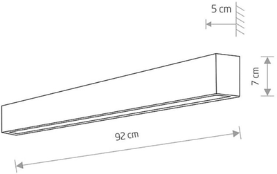 Настінний світильник Nowodvorski NW-7567 Straight wall led
