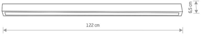 Стельовий світильник Nowodvorski NW-7600 Straight ceiling led