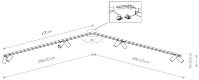 Спотовый светильник Nowodvorski NW-7702 Mono corner