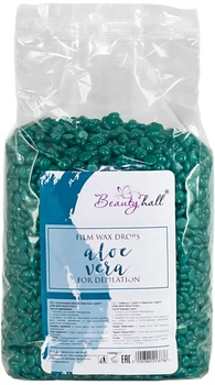 Пленочный воск для депиляции BeautyHall Hot Film Wax Aloe Vera алоэ вера 1 кг (5200384213736)