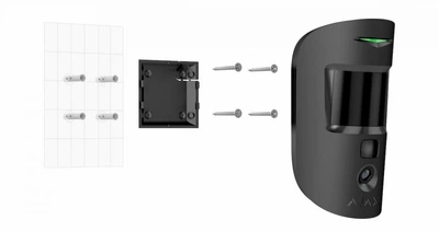 Кронштейн для датчика руху Smartbracket Ajax MotionCam Чорний