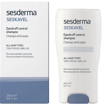 Шампунь проти лупи сухої шкіри голови Sesderma Seskavel Dandruff Control Shampoo 200 мл (8470002508118)