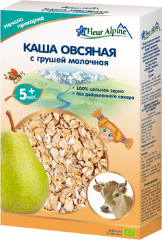 Молочна органічна каша Fleur Alpine вівсяна з грушею 200 г (4006303632197)