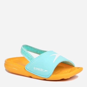 Детские шлепанцы для мальчика Speedo 8-11299D719 21.5 Голубые с оранжевым (5053744485706)