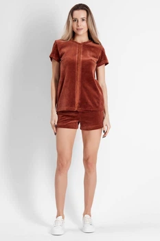 Комплект: блуза и шортики Anabel Arto 46(L) корица (35206) (76560)