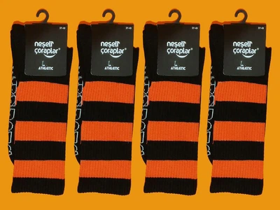 Носки Neseli Atlhetic полоски оранжевые , One size (37-43)