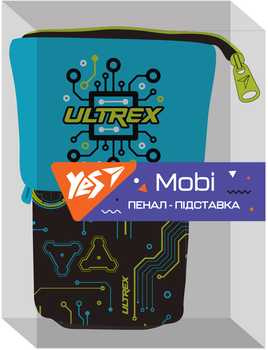 Пенал-підставка YES PH-M2 Ultrex Чорний / Бірюзовий (532911)