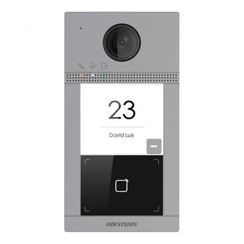 IP-відеопанель 2 Мп з Wi-Fi на 1 абонента Hikvision DS-KV8113-WME1(C) для IP-домофонів (265829)